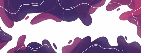 Abstract watercolor background. Vector illustration. Pink, purple and violet colors.のイラスト素材