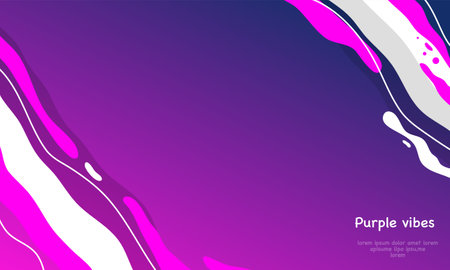 Abstract background with pink and white wavy lines. Vector illustration.のイラスト素材