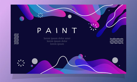 Landing page design template with abstract background. Vector illustration. Eps10のイラスト素材