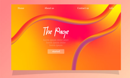 Website template with abstract background. Vector illustration. Eps 10 file.のイラスト素材
