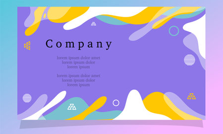 Coupon template with abstract colorful background. Vector Illustration.のイラスト素材