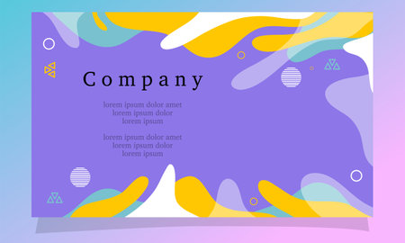 Coupon template with abstract background. Colorful vector illustration.のイラスト素材