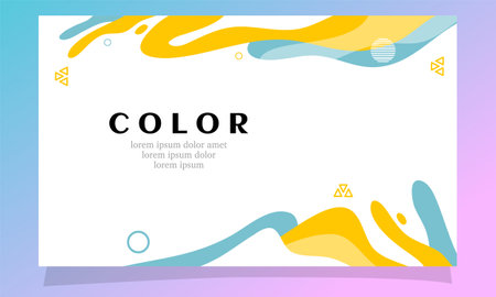 Colorful abstract background vector design for business brochure cover template.のイラスト素材