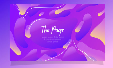Abstract background with fluid shapes and place for text. Vector illustration.のイラスト素材