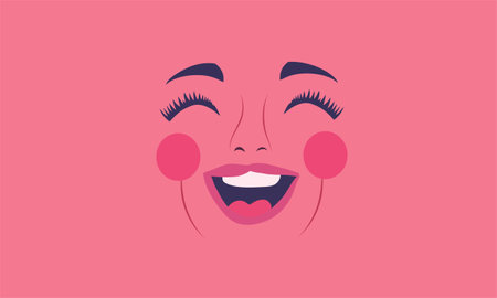 Bring joy and positivity to your designs with this cheerful vector illustration celebrating Laughter Day. Featuring happy characters laughing together, playful expressionsのイラスト素材