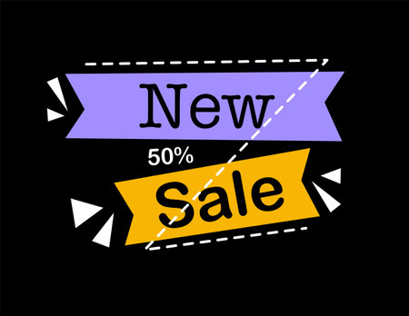 Sale banner template design, Big sale special offer. end of season special offer banner. vector illustration.のイラスト素材