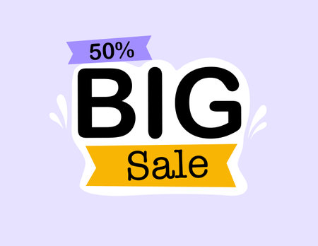Sale banner template design, Big sale special offer. end of season special offer banner. vector illustration.のイラスト素材