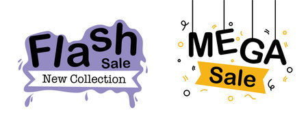 Sale banner template design, Big sale special offer. end of season special offer banner. vector illustration.のイラスト素材