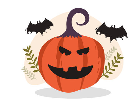 Halloween concept with icon design, vector illustration 10 eps graphic.のイラスト素材