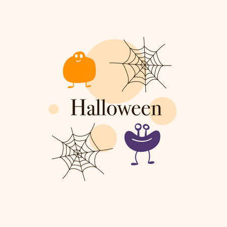 halloweeen vector design for halloween eventのイラスト素材