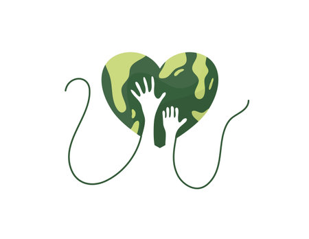 earth vector design for environment ozone and earth day eventのイラスト素材