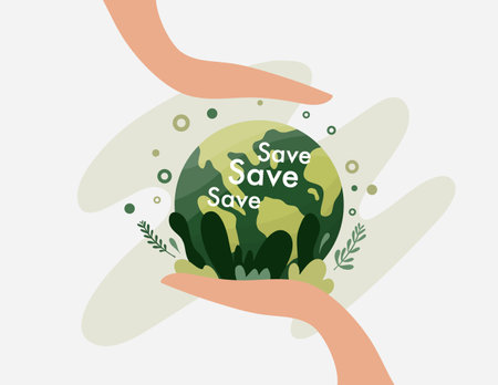 earth vector design for environment ozone and earth day eventのイラスト素材