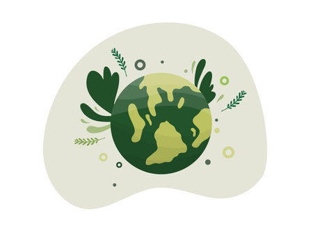 earth vector design for environment ozone and earth day eventのイラスト素材