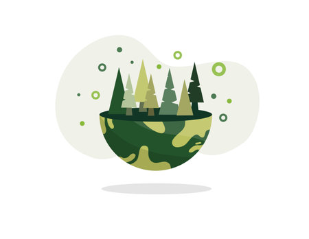 earth vector design for environment ozone and earth day eventのイラスト素材