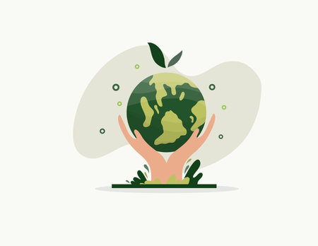 earth vector design for environment ozone and earth day eventのイラスト素材