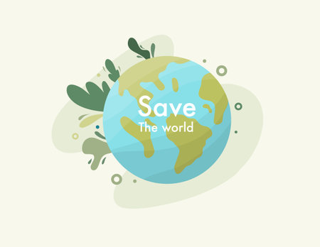 earth vector design for environment ozone and earth day eventのイラスト素材