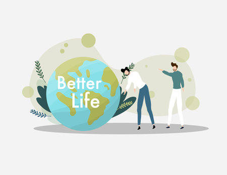 earth vector design for environment ozone and earth day eventのイラスト素材