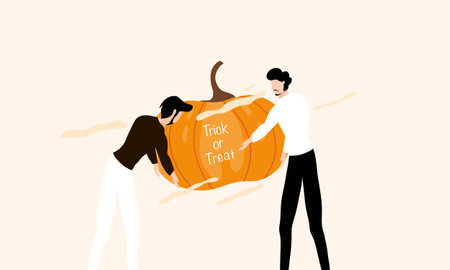 halloweeen vector design for halloween event resourcesのイラスト素材