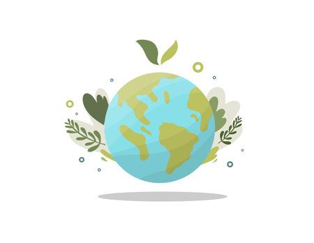 earth vector design for environment ozone and earth day eventのイラスト素材
