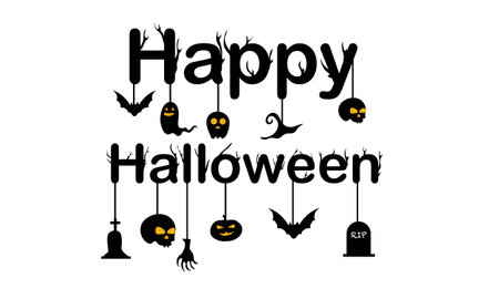 halloweeen vector design for halloween event resourcesのイラスト素材