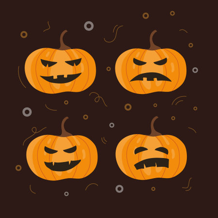 halloweeen vector design for halloween event resourcesのイラスト素材