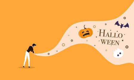 halloweeen vector design for halloween event resourcesのイラスト素材