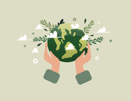 earth vector design for environment ozone and earth day eventのイラスト素材