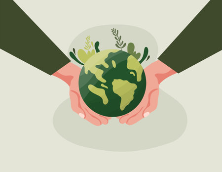 earth vector design for environment ozone and earth day eventのイラスト素材
