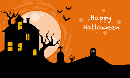 halloweeen vector design for halloween event resourcesのイラスト素材