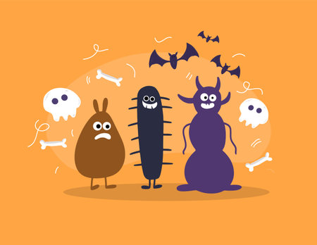halloweeen vector design for halloween eventのイラスト素材