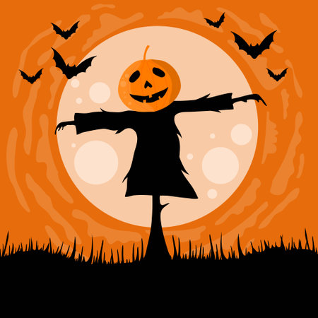 halloweeen vector design for halloween event resourcesのイラスト素材