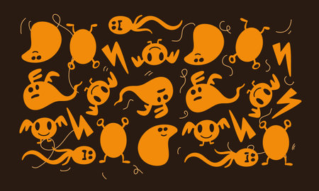 halloweeen vector design for halloween eventのイラスト素材