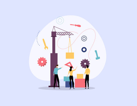 engineer day illustration vector design for day of engineer event vectorのイラスト素材