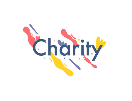 International day of charity hand drawn illustration vector designのイラスト素材