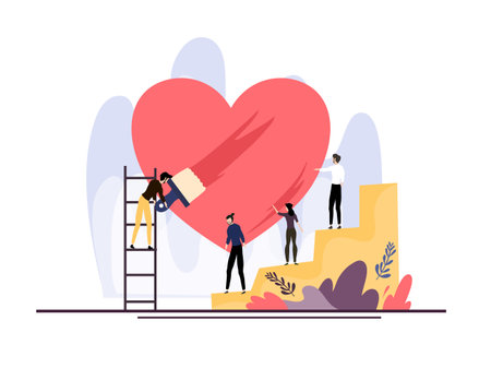 International day of charity hand drawn illustration vector designのイラスト素材