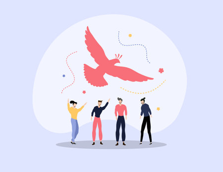 peace day illustration vector design for day of peace event vectorのイラスト素材