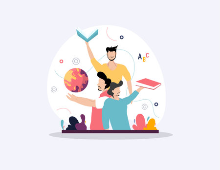 teacher's day illustration vector design for teacher eventのイラスト素材