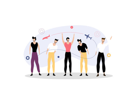 tourism day illustration vector design for tourism event vectorのイラスト素材