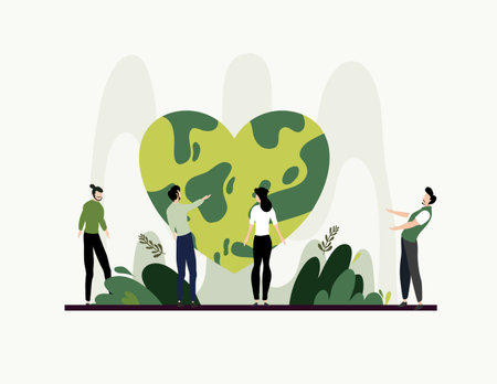earth vector design for environment ozone and earth day eventのイラスト素材