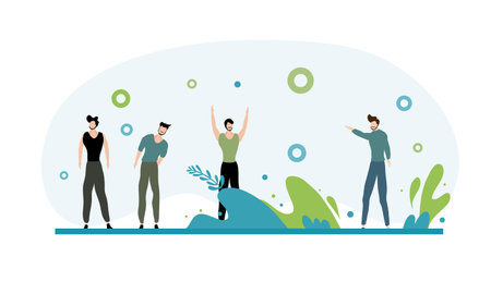 earth vector design for ozone and earth day eventのイラスト素材