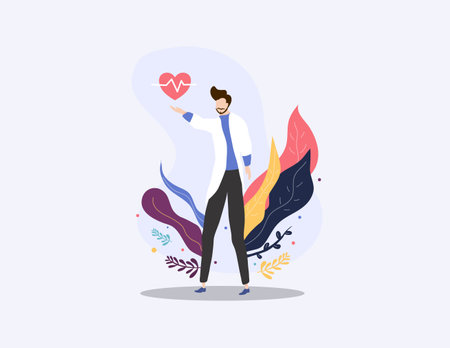 doctor and nurses illustration vector  design for doctor nurses dayのイラスト素材