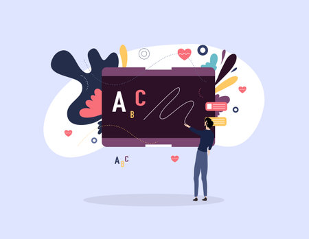 teacher's day illustration vector design for teacher eventのイラスト素材