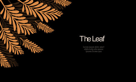 Leaf background with space for your text. Vector Illustration.のイラスト素材