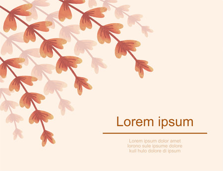 Autumn leaves background with space for text. Vector illustration. EPS10のイラスト素材