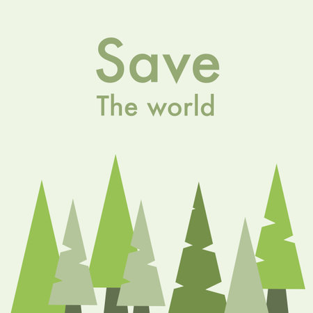 earth vector design for ozone and earth day eventのイラスト素材