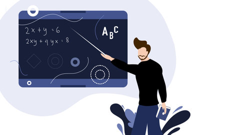 teacher's day illustration vector design for teacher eventのイラスト素材