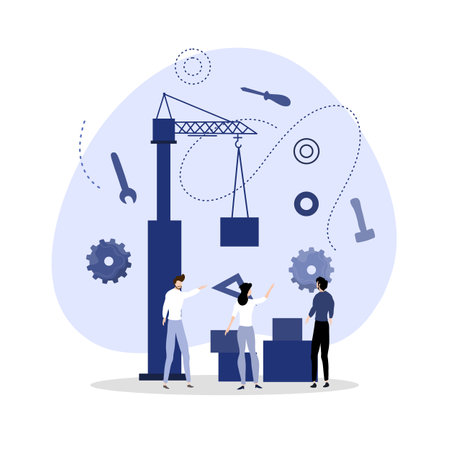 engineer day illustration vector design for day of engineer event vectorのイラスト素材