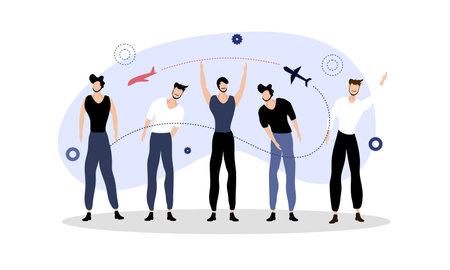 tourism day illustration vector design for tourism event vectorのイラスト素材