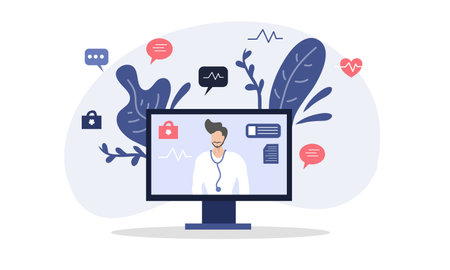 doctor and nurses illustration vector  design for doctor nurses dayのイラスト素材