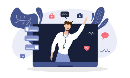 doctor and nurses illustration vector  design for doctor nurses dayのイラスト素材